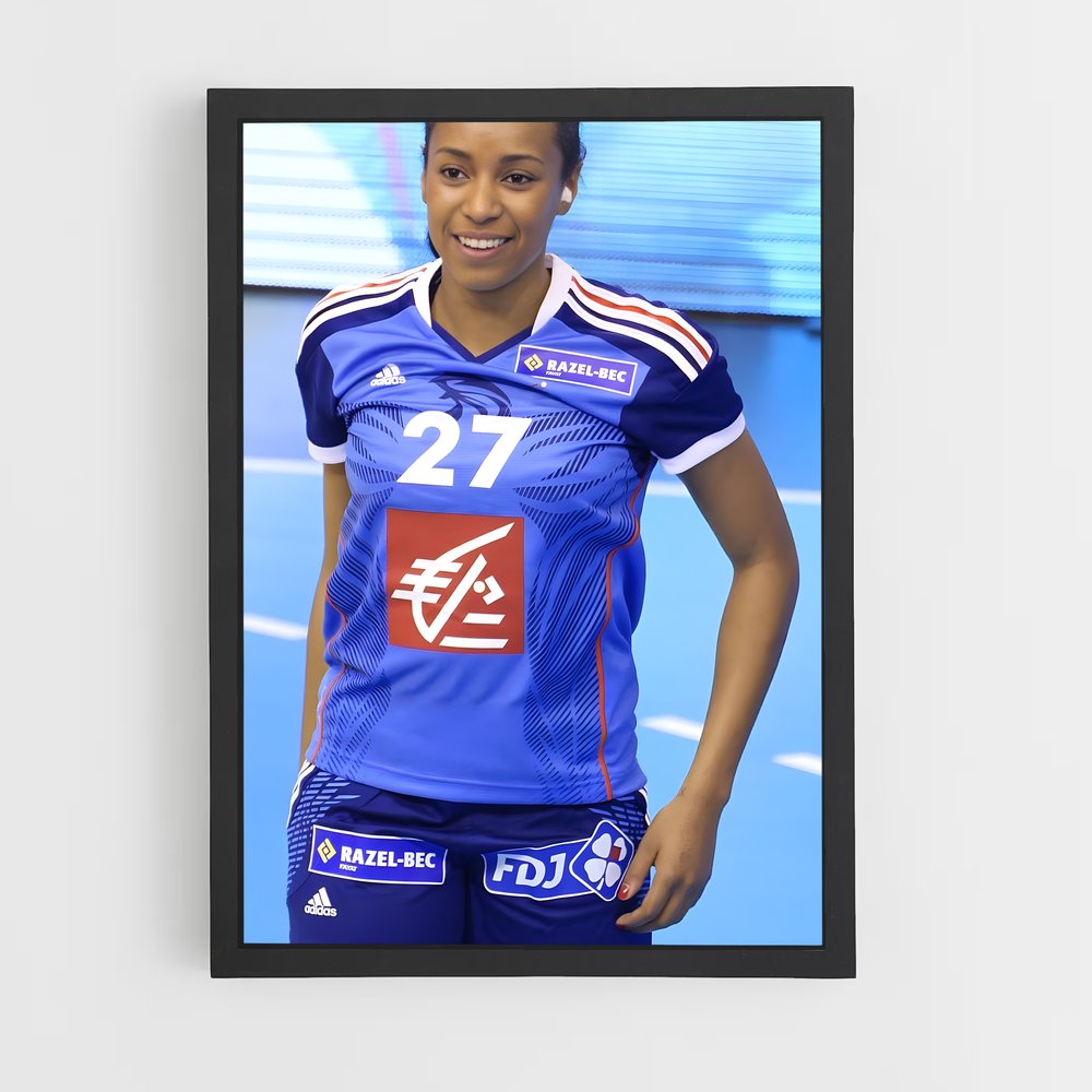 Poster Championne du Court – affiche Handball (vue 2)